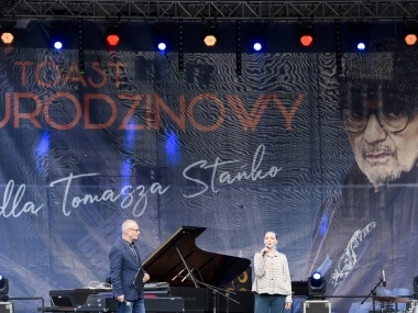 Toast urodzinowy dla Tomasza Stańko 2019 - koncert przy fontannie multimedialnej - 3