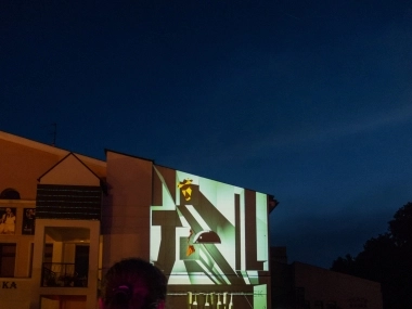 BLOCK czyli video mapping na teatrze Maska w czasie ESK WK 2014 - 15